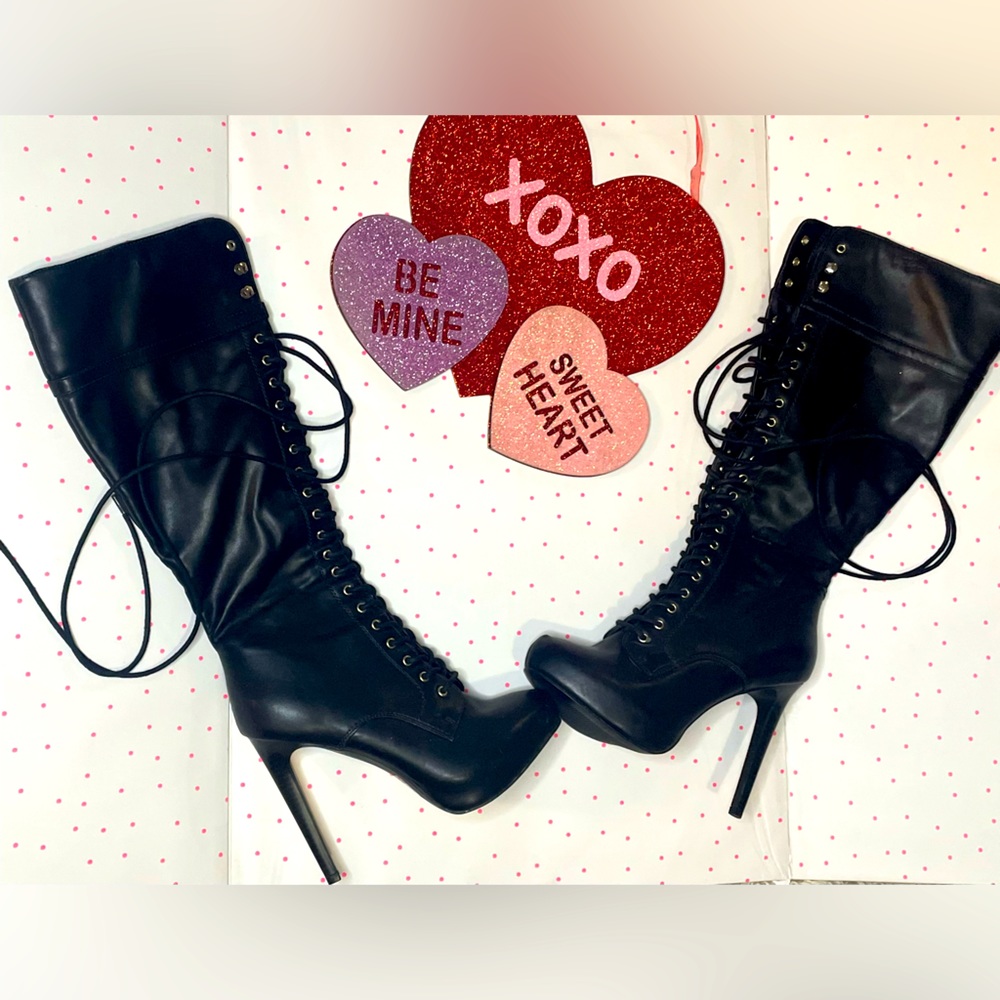Tall black boots